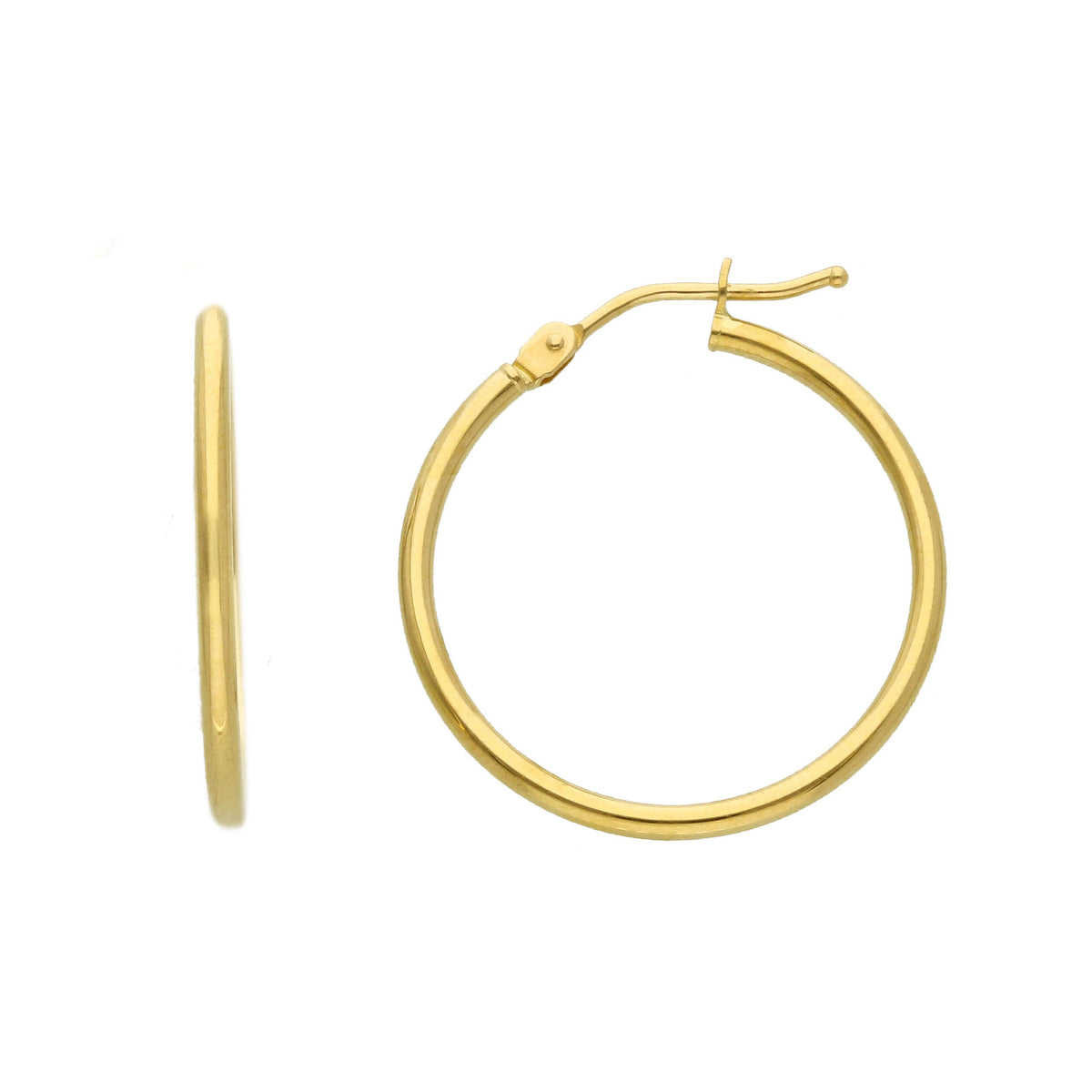 Maiocchi Gold Orecchini Cerchi in Oro Giallo 18kt Sezione 1,5 MM