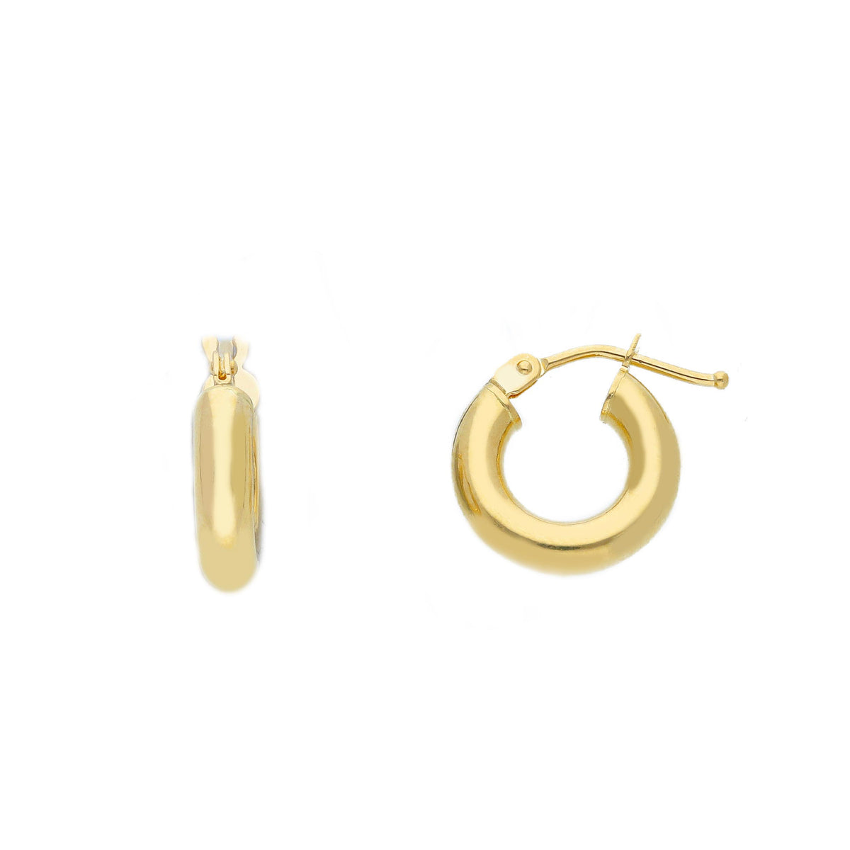 Maiocchi Gold Orecchini Cerchi in Oro Giallo 18kt Sezione 3 MM