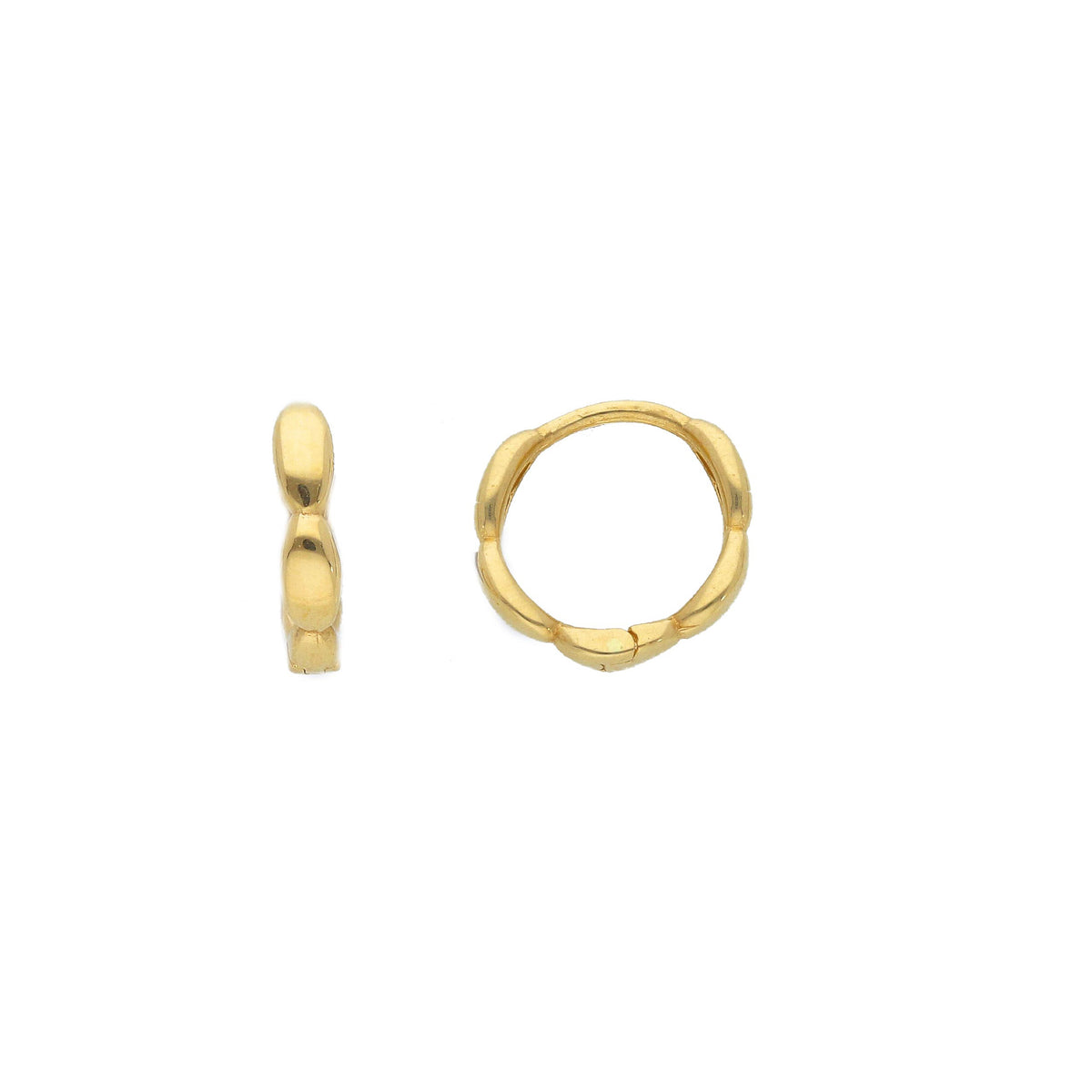  Scattino Hoop Earrings in 18kt Yellow Gold