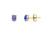  Maiocchi Gold 18kt Yellow Gold and Tanzanite Earrings