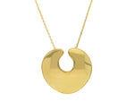  Round Pendant Necklace in 18kt Yellow Gold