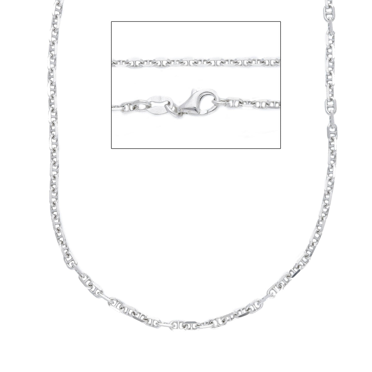  Maiocchi Silver Venetian Silver Chain 40 cm