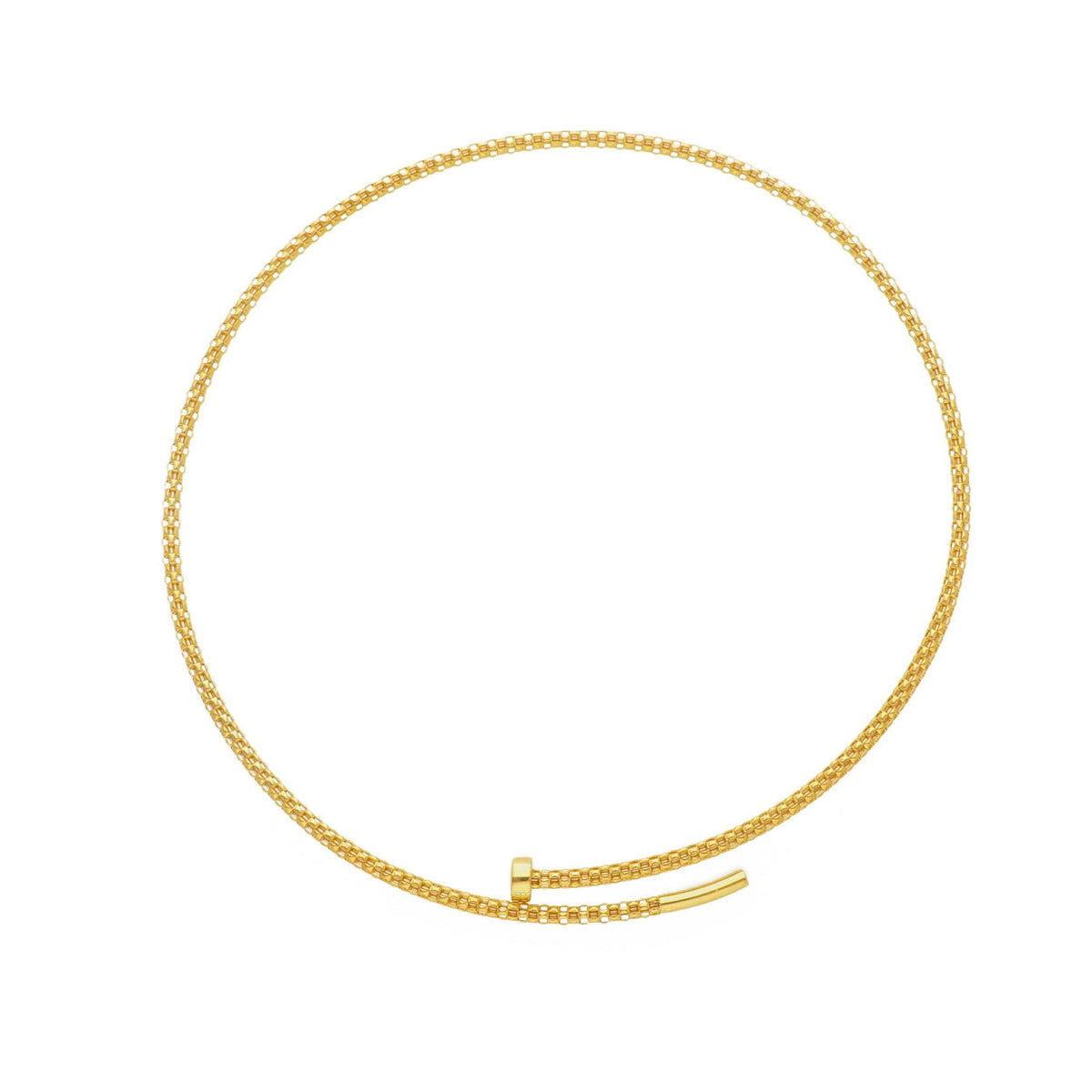 Rigid Bracelet 3 mm 18kt Yellow Gold