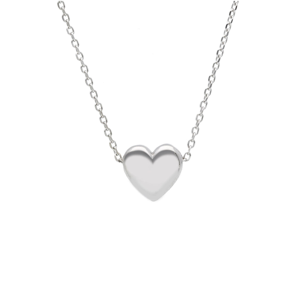 Maiocchi Silver Silver Heart Choker and Zircons