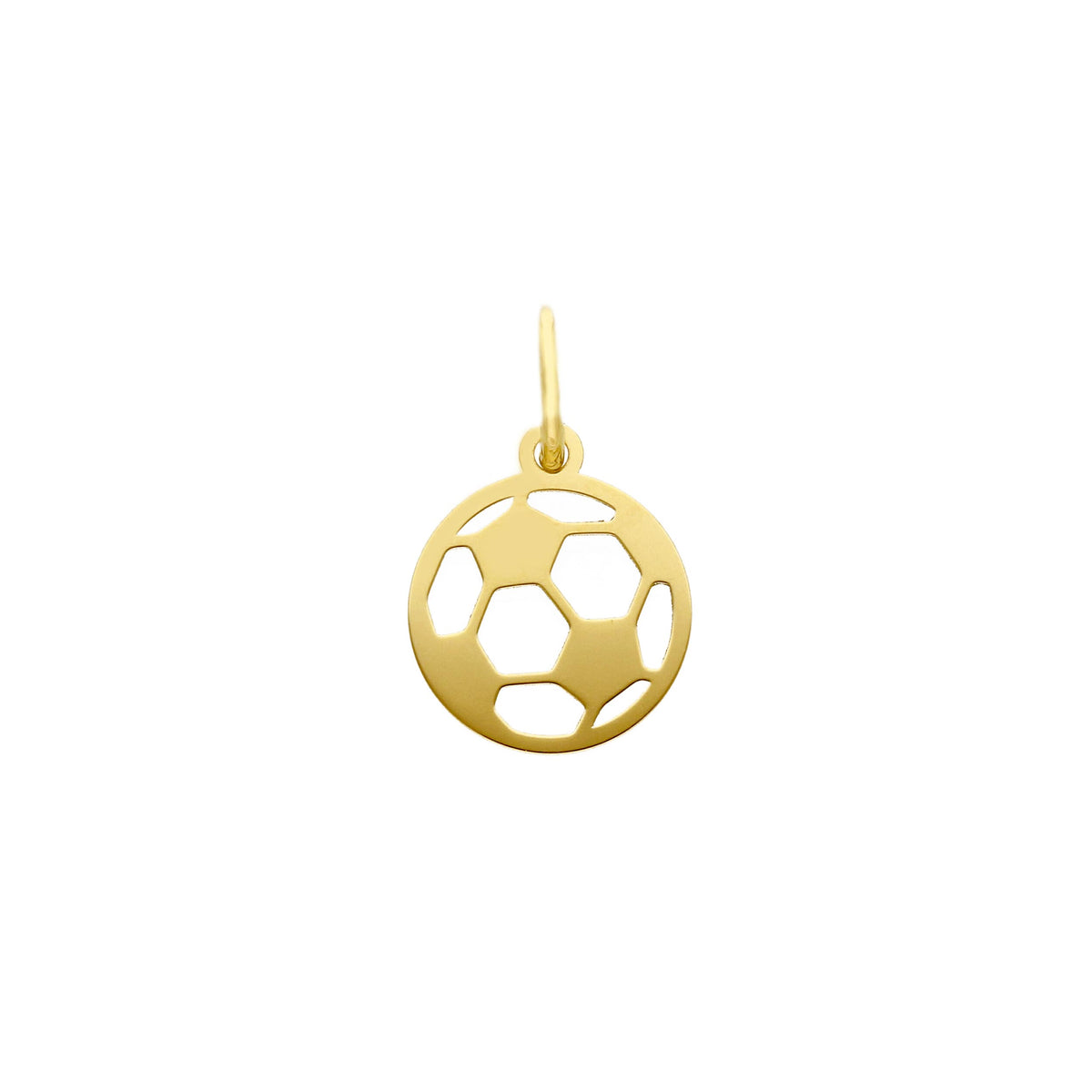 Football Ball Pendant in 18kt Yellow Gold