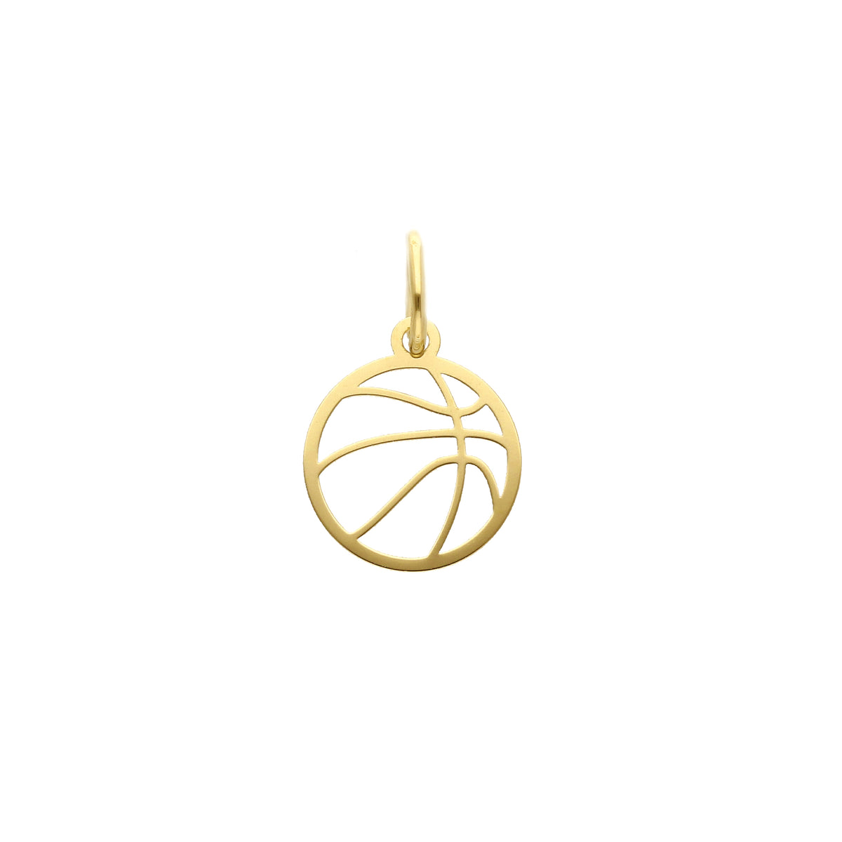 Basketball Ball Pendant in 18kt Yellow Gold