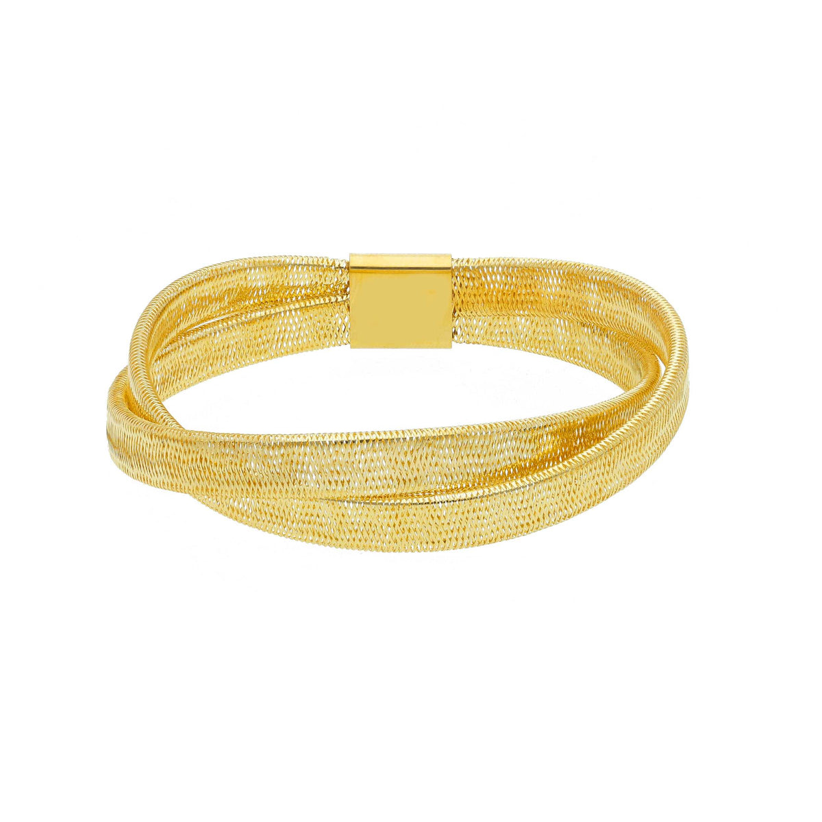 Grumette Bracelet with 9kt Yellow Gold Plate 21 cm