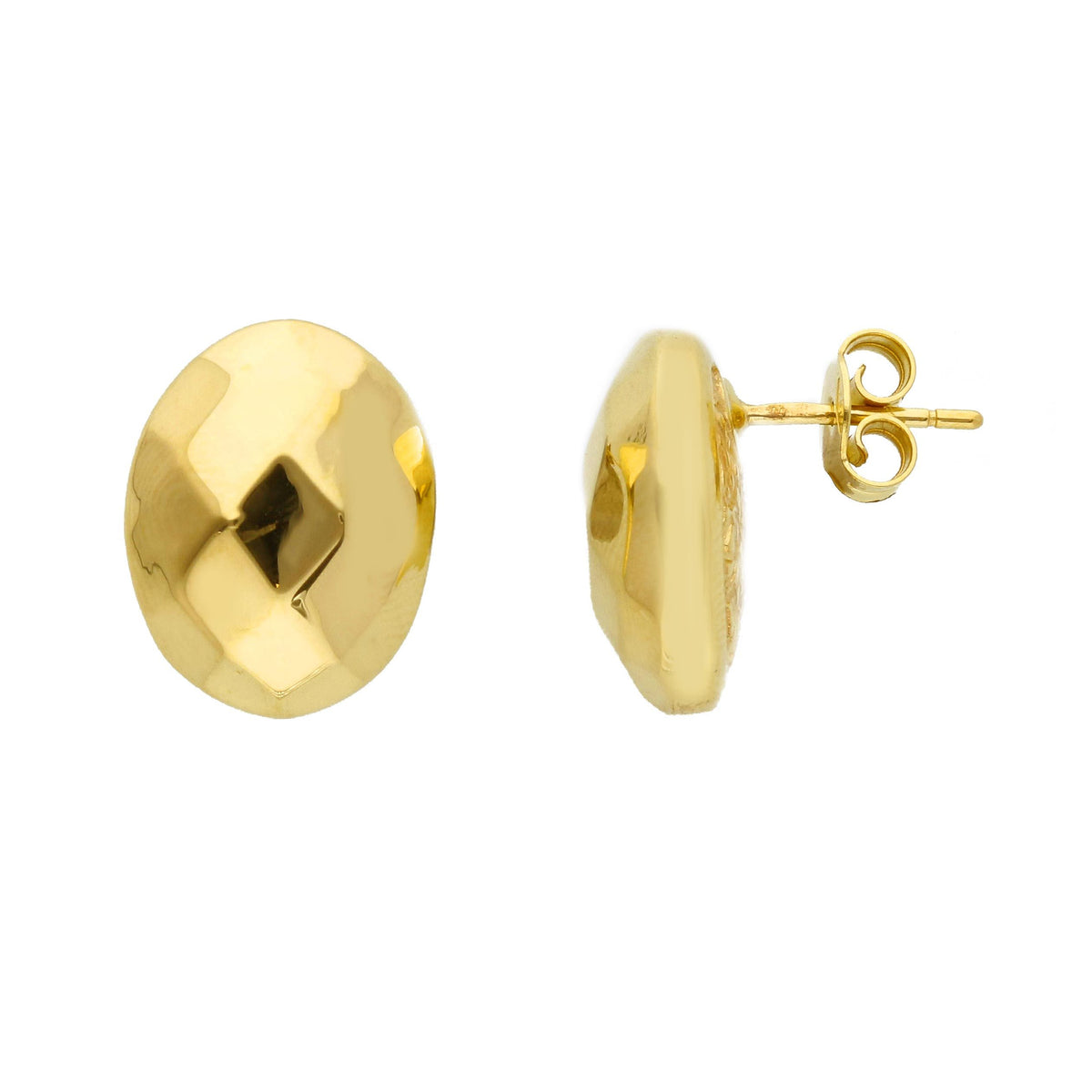 Maiocchi Gold Orecchini Sfaccettato Oro Giallo 18kt