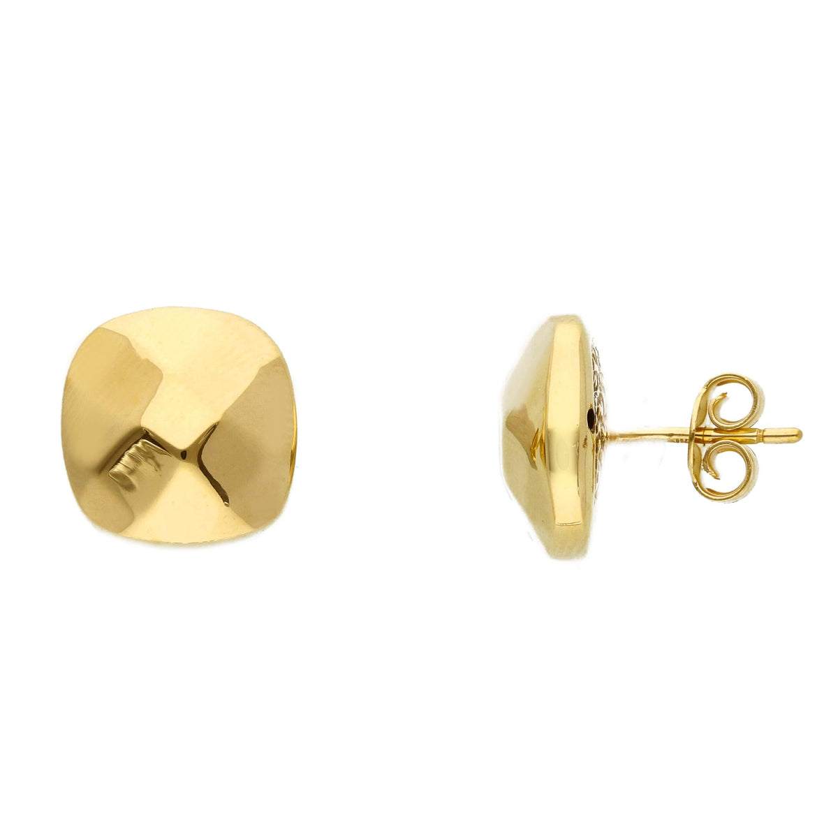 Maiocchi Gold Orecchini Sfaccettato Oro Giallo 18kt
