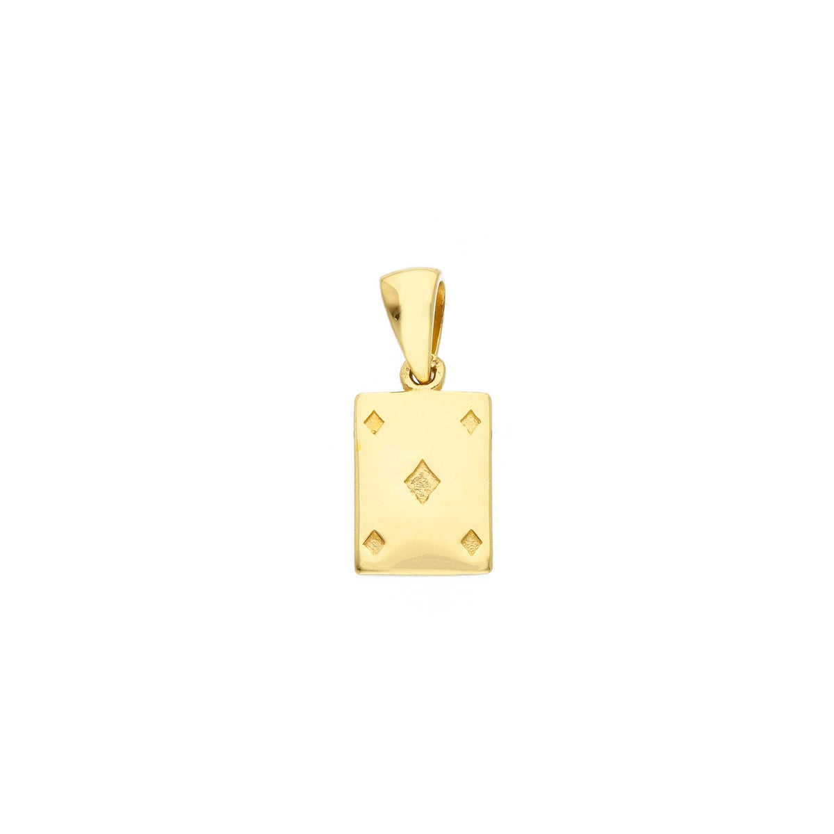 Ciondolo Carta Quadri in Oro Giallo 18kt