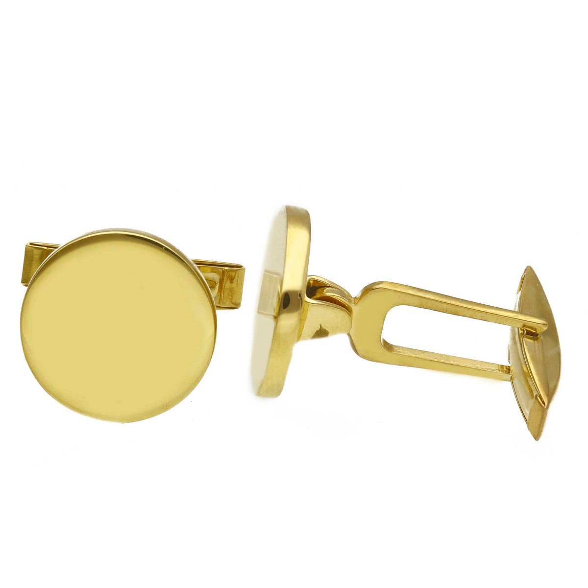 Maiocchi Silver Round Cufflinks Silver