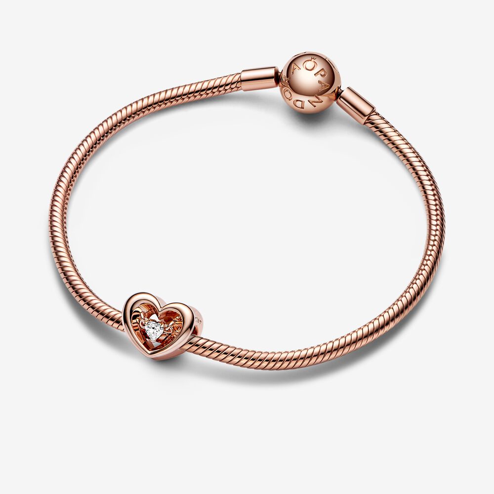 Pandora Charm Cuore Splendente con Pietra 782493C01