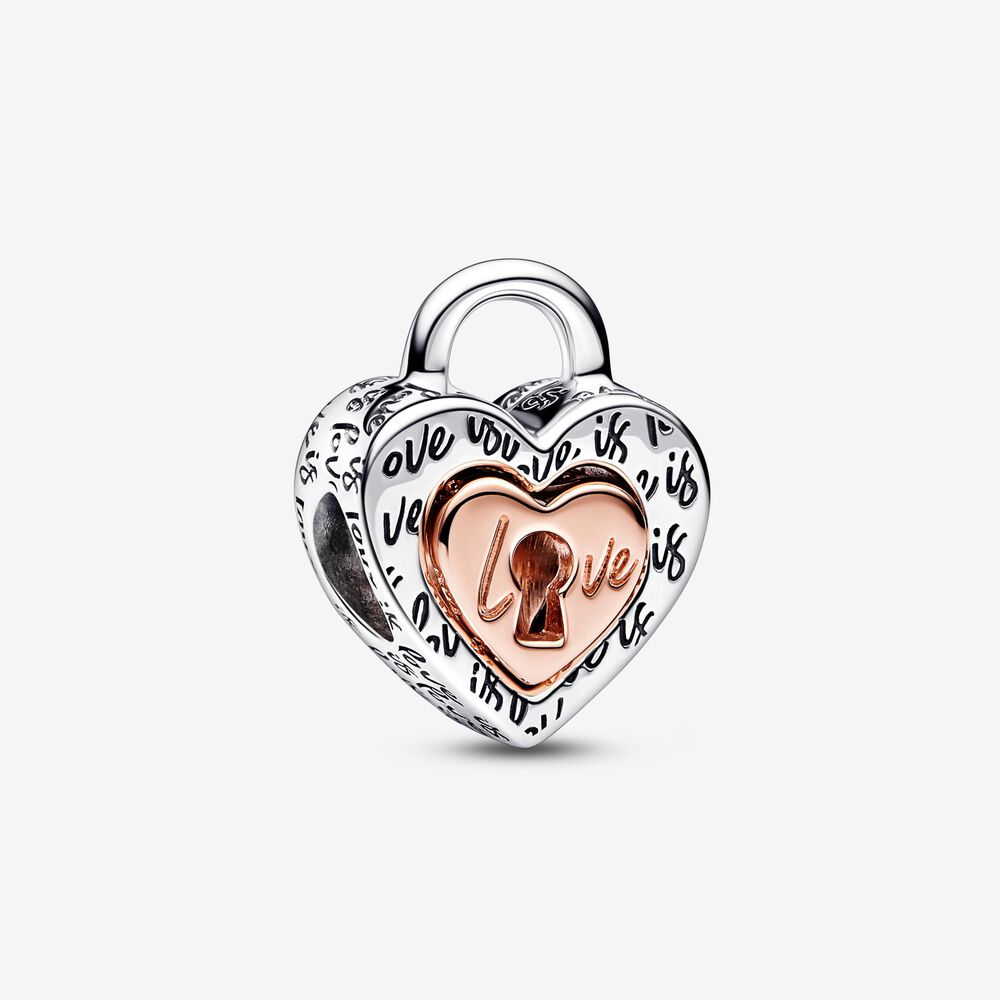 Pandora Charm Lucchetto Cuore "Love is love" Divisibile 782505C00