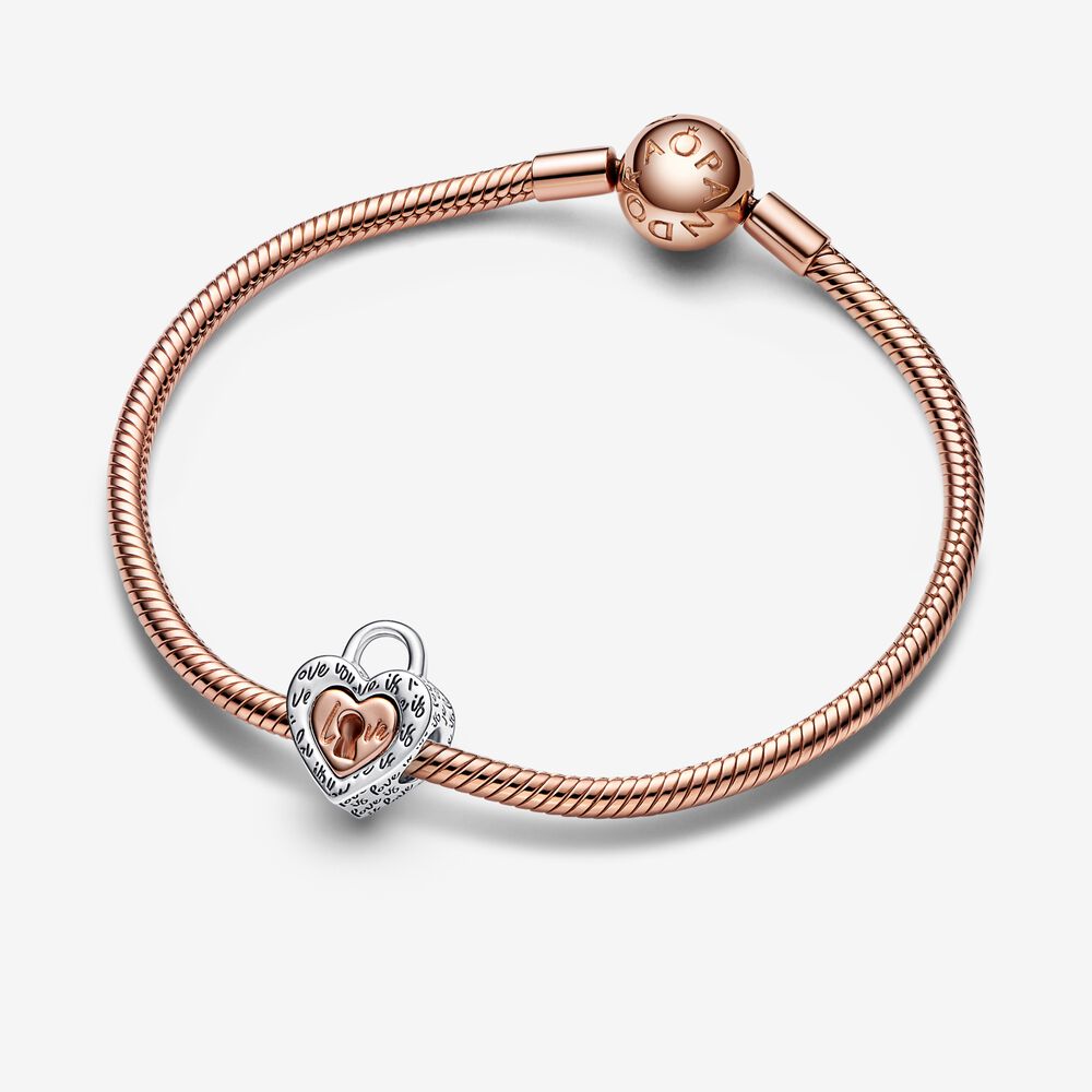 Pandora Charm Lucchetto Cuore "Love is love" Divisibile 782505C00
