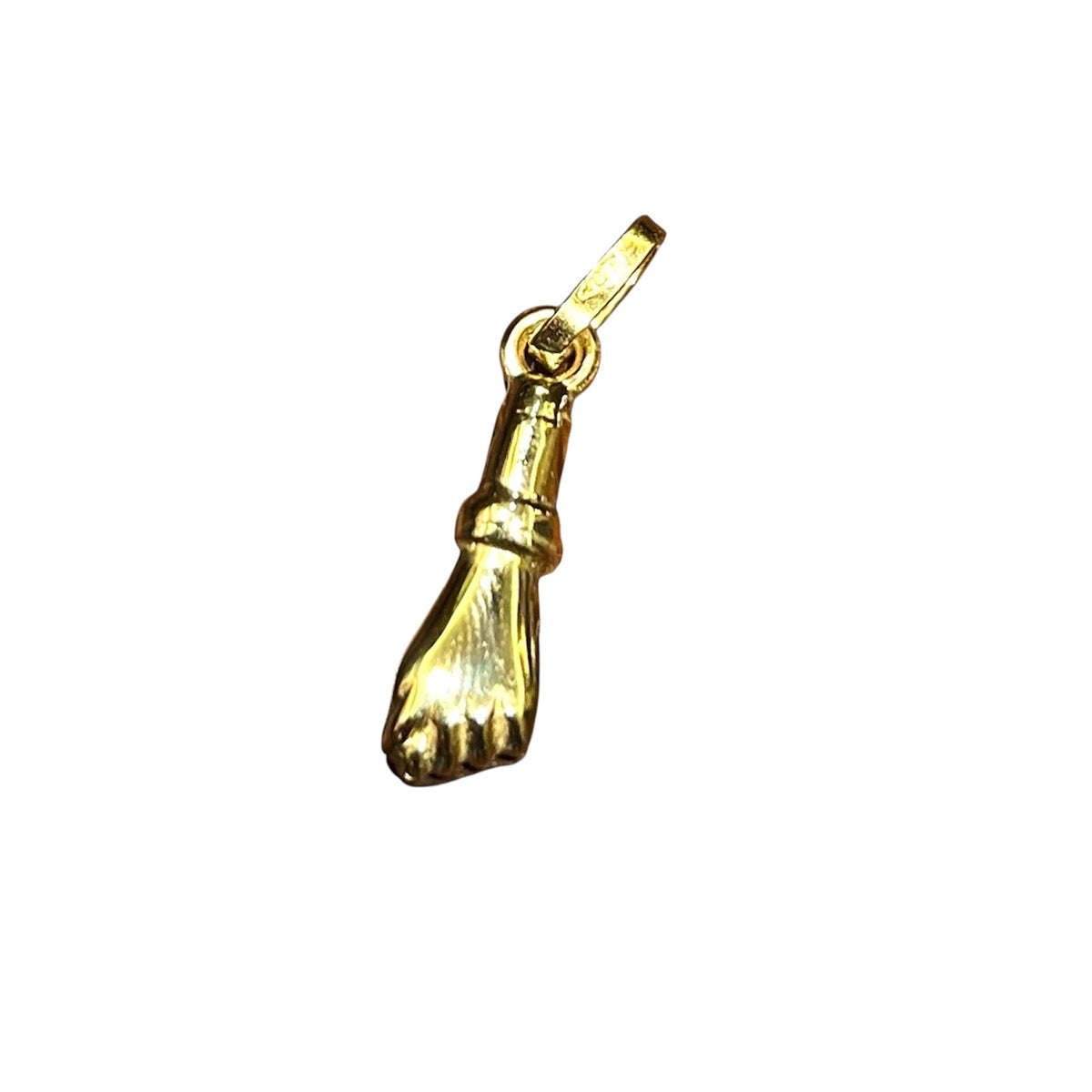 Paddle Racket Pendant in 18kt Yellow Gold