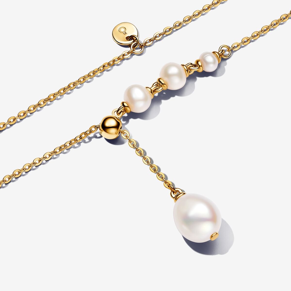 Pandora Collana Collana Regolabile con Perle d’Acqua Dolce Coltivate 363259C01