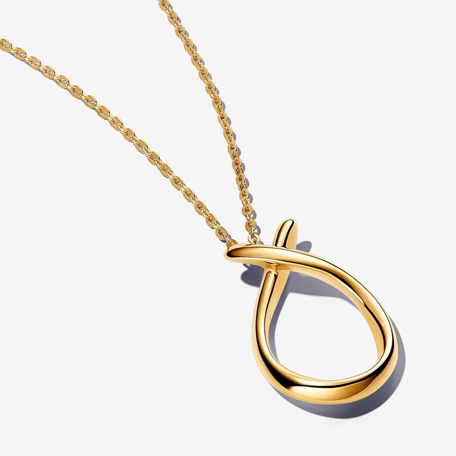 Pandora Collana Collana Goccia Linea Sinuosa 363316C00