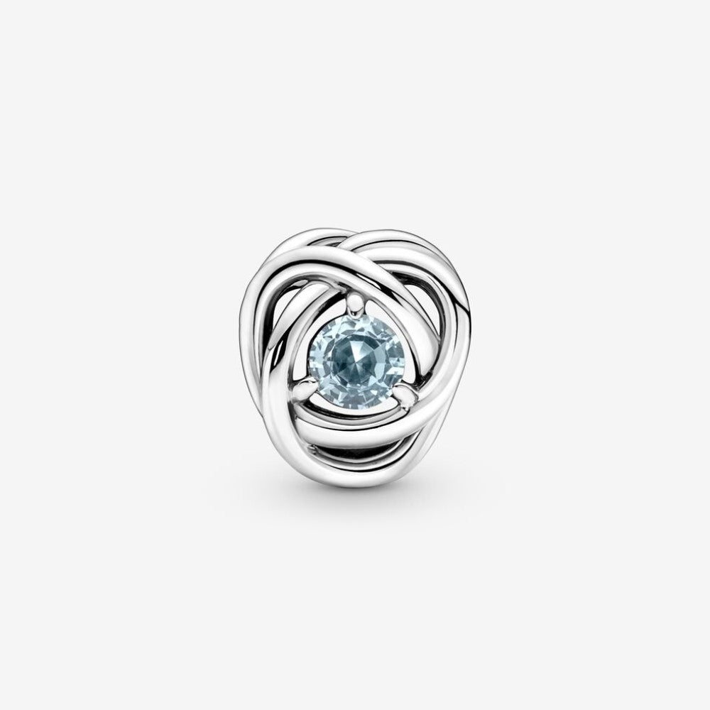 Pandora Charm Cerchio Eterno Azzurro 790065C09