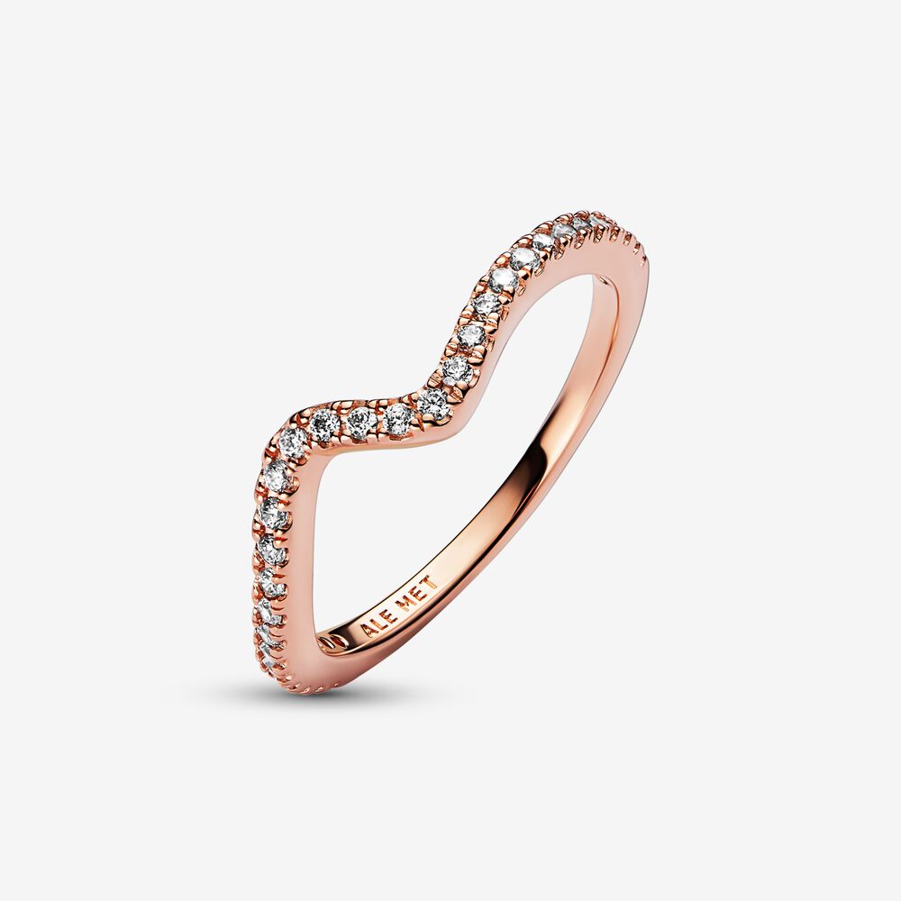 Pandora Anello Onda Pietre Luminose 182539C01
