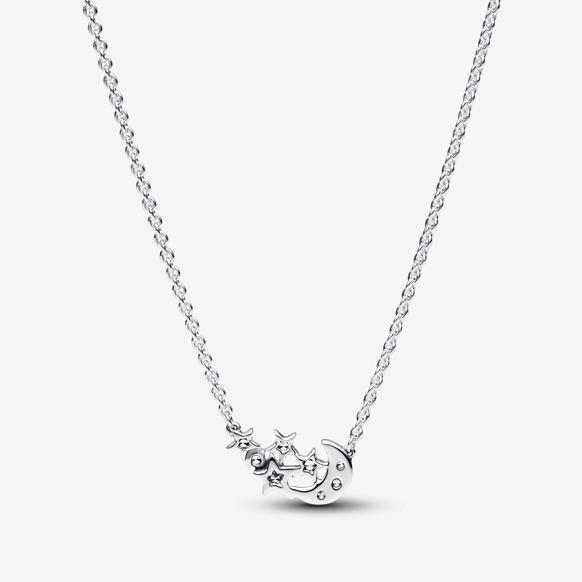 Pandora Collana Collana Luna Crescente e Stelle 392991C01