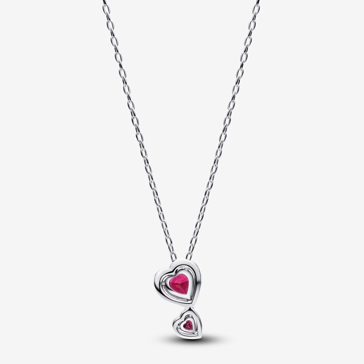 Pandora Collana Doppi Cuori Rossi 393658C01
