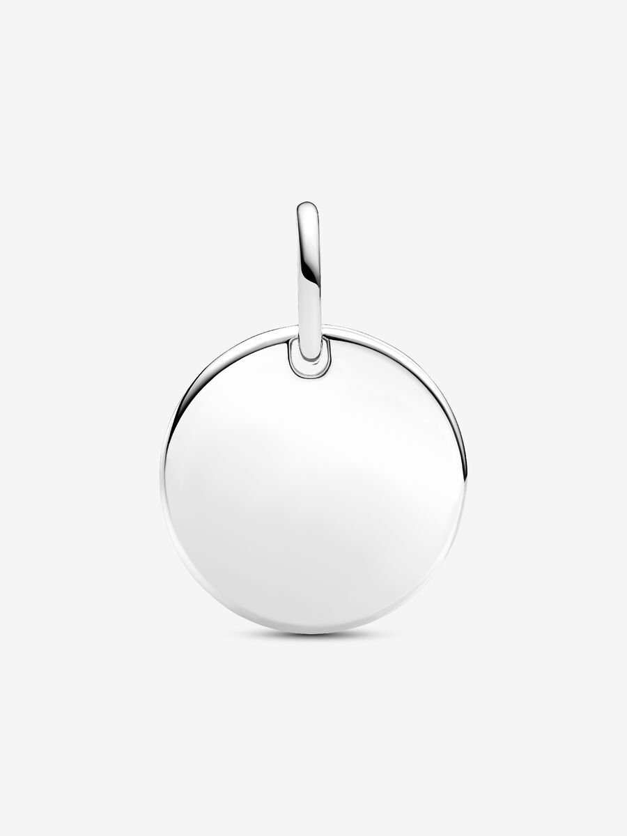 Pandora Charm Pendente Medaglia con diamante creato in laboratorio da incidere 0.012 ct 394012C01