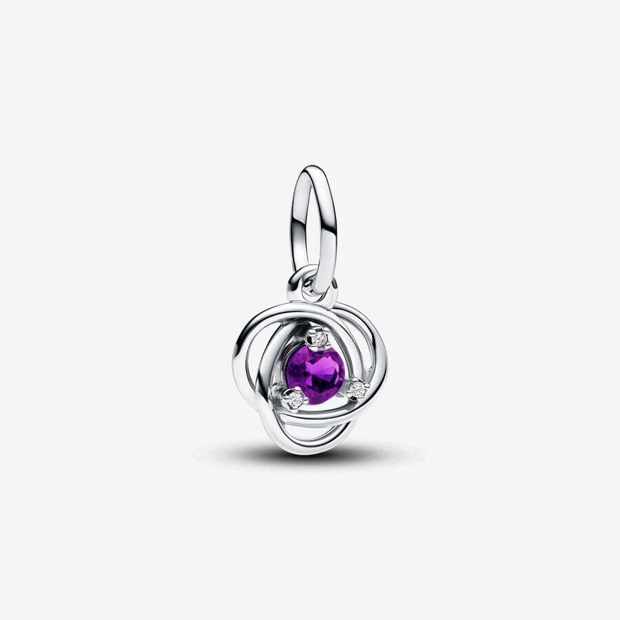 Pandora Charm Pendente Cerchio Eterno Viola Febbraio 793125C02