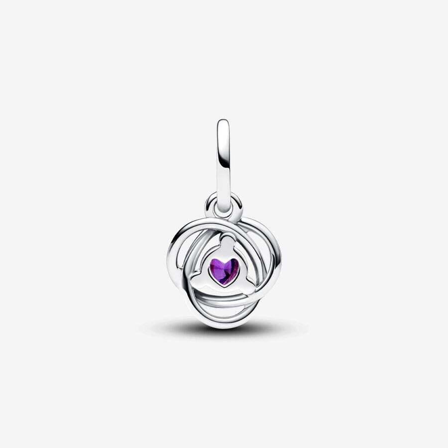 Pandora Charm Pendente Cerchio Eterno Viola Febbraio 793125C02