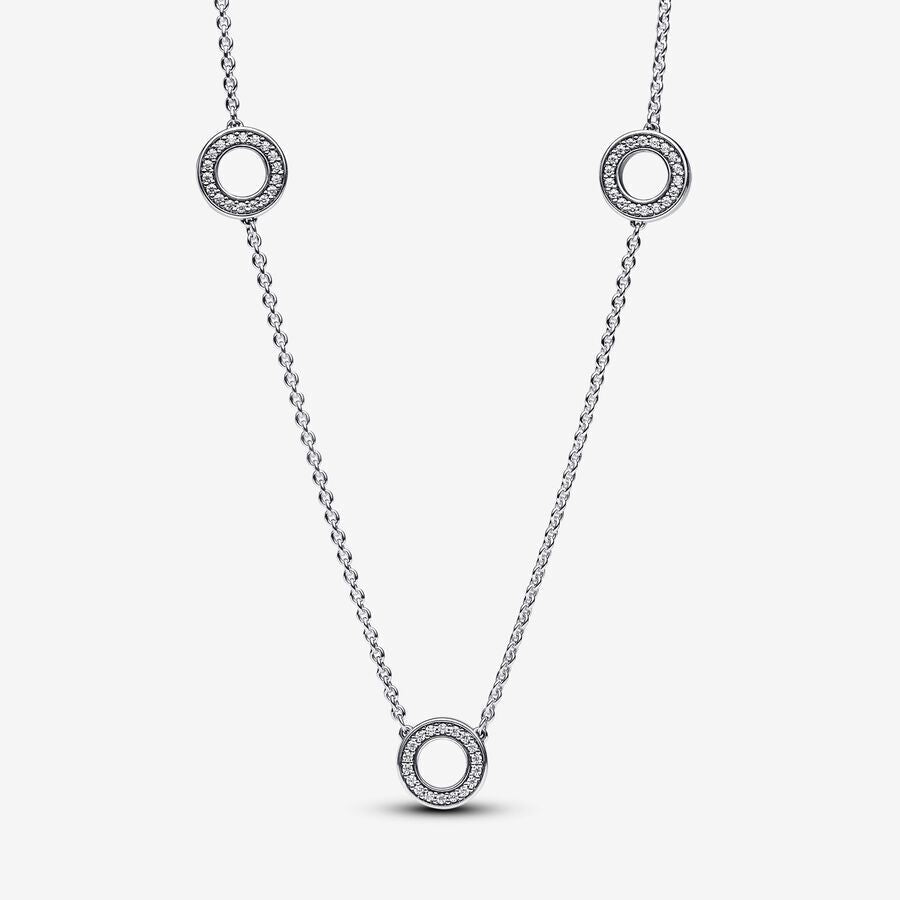 Pandora Collana Cerchi Pavè 393162C01