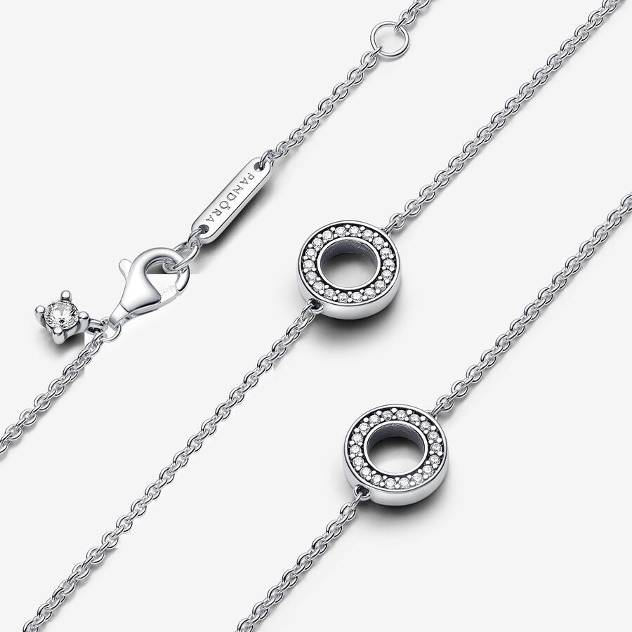 Pandora Collana Cerchi Pavè 393162C01