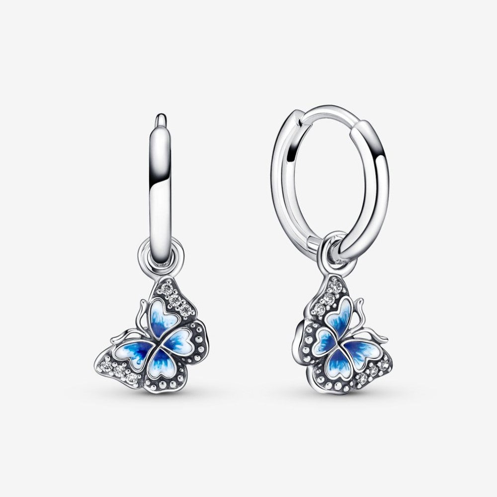 Pandora Orecchini Cerchi Farfalla Blu 290778C01