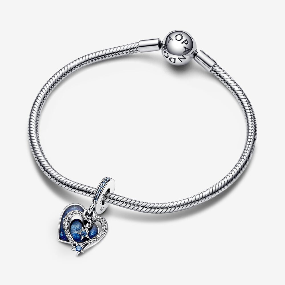 Pandora Charm Pendente Cuore e Stelle Blu 792356C01