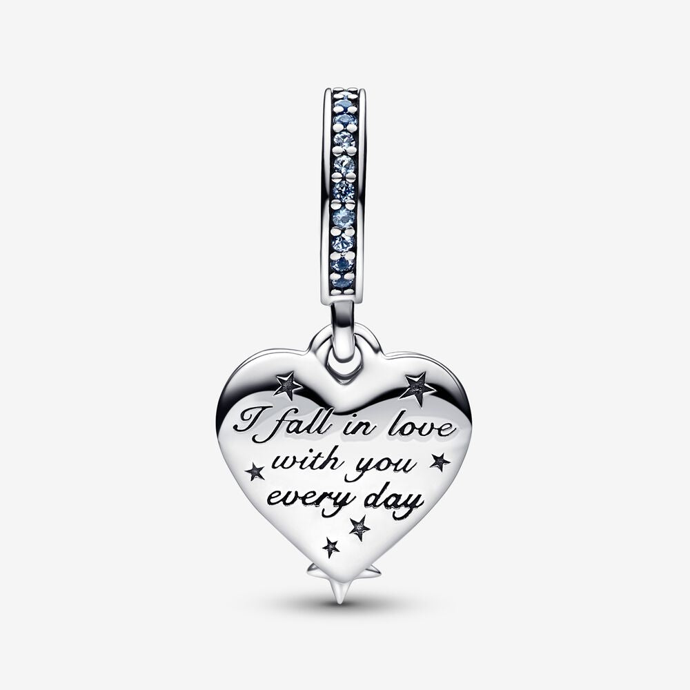 Pandora Charm Pendente Cuore e Stelle Blu 792356C01