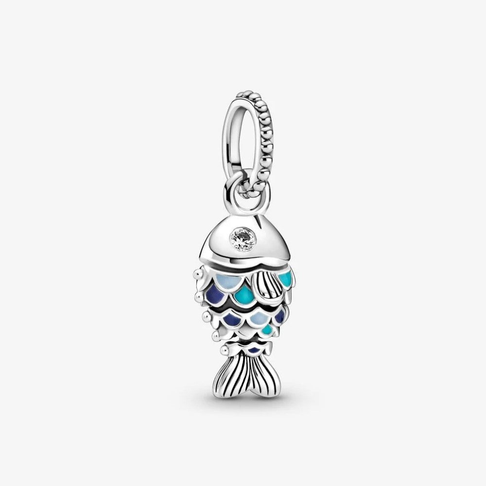 Pandora Charm Pendente Pesce con Squame Blu 799428C01