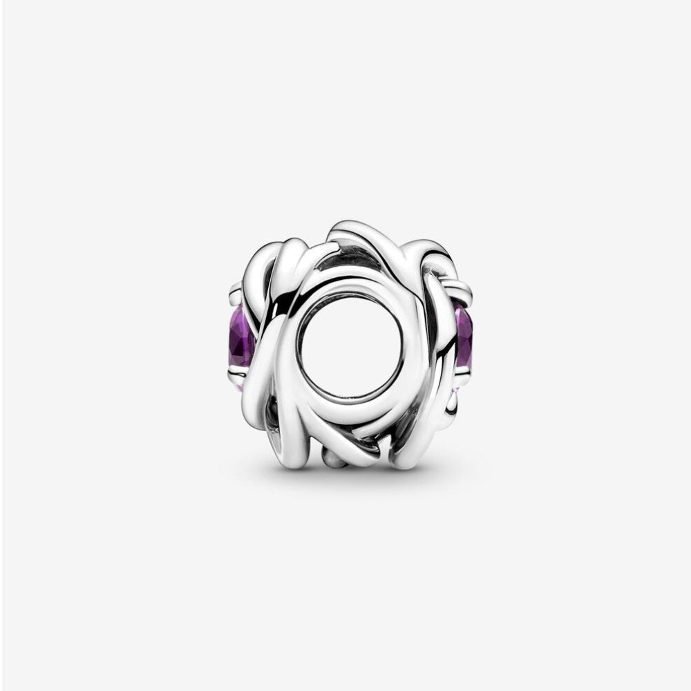 Pandora Charm Cerchio Eterno Viola 790065C02