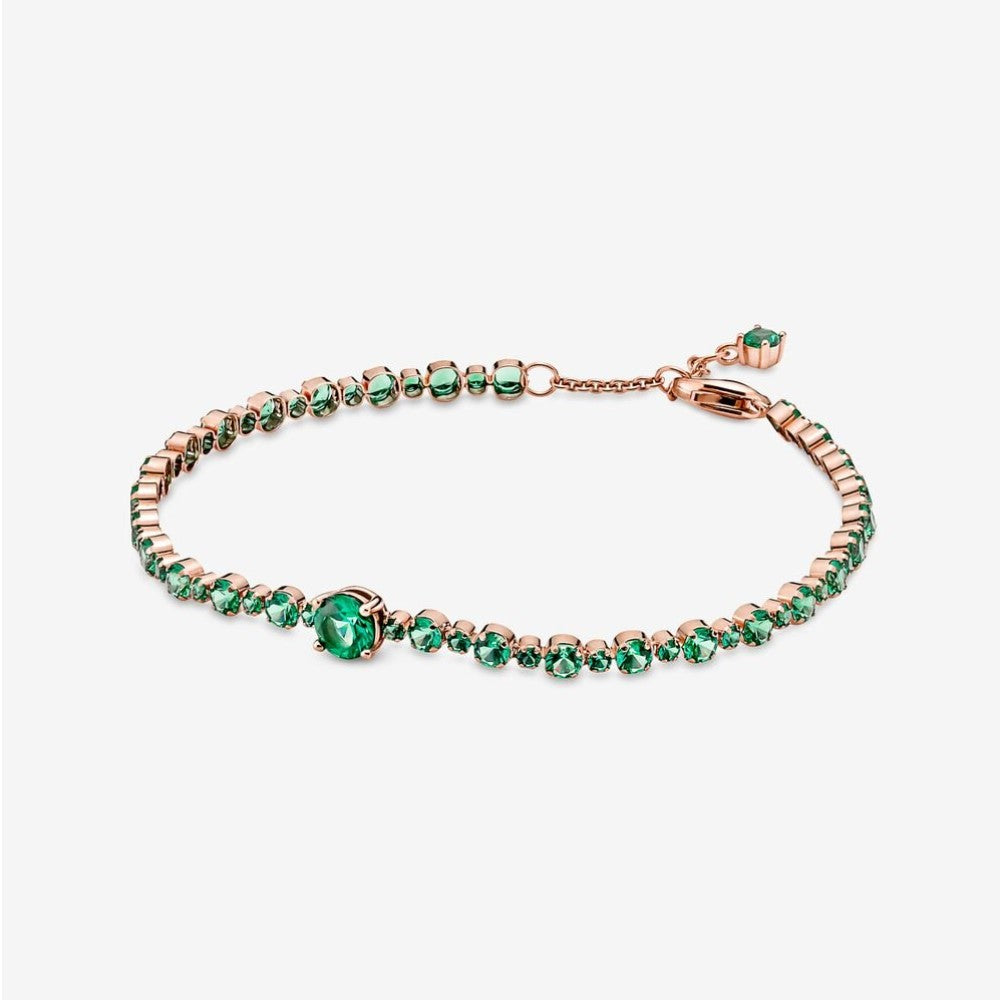 Pandora Bracciale Tennis con Pietre Verdi 580044C01