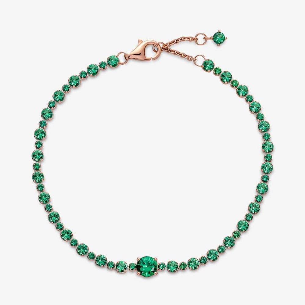 Pandora Bracciale Tennis con Pietre Verdi 580044C01