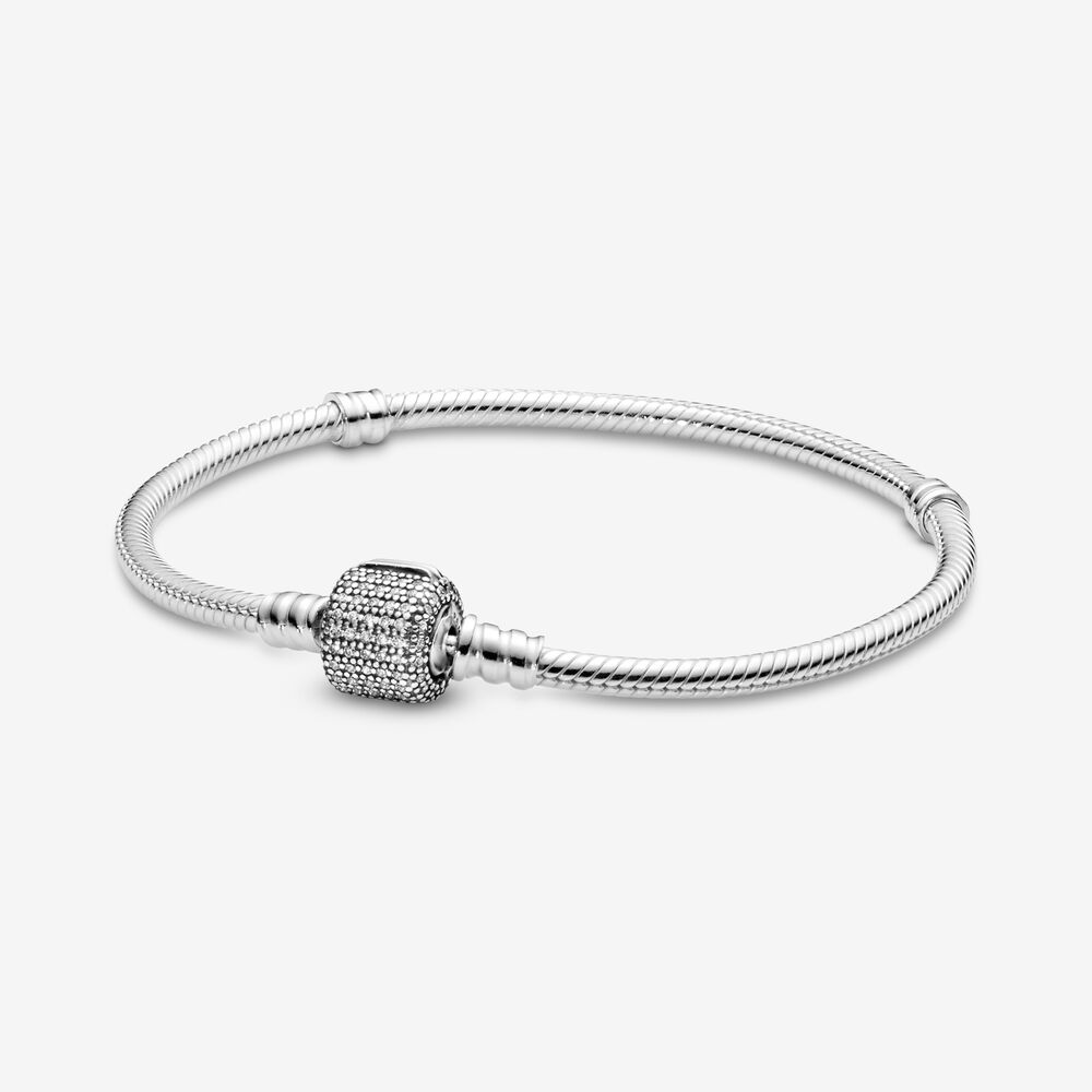 Pandora Bracciale Moments Chiusura Barile Pavè 590723CZ