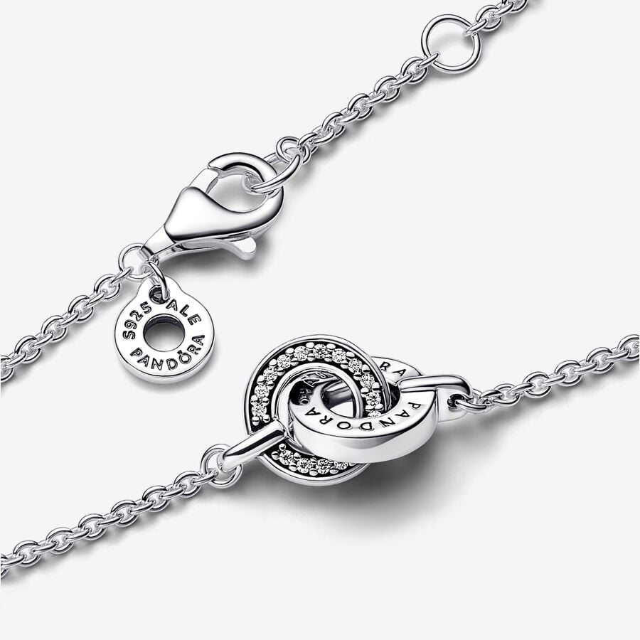 Pandora Bracciale Cerchi Intrecciati Pavè 592742C01