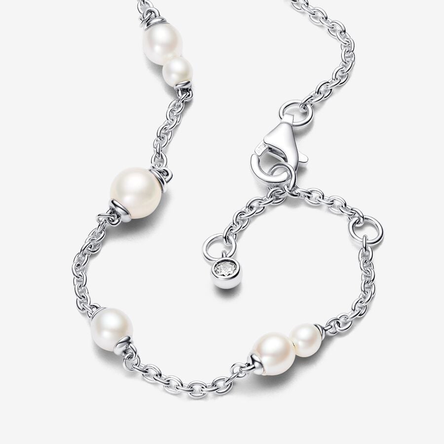 Pandora Bracciale Catena con Perle d’Acqua Dolce Coltivate 593172C01
