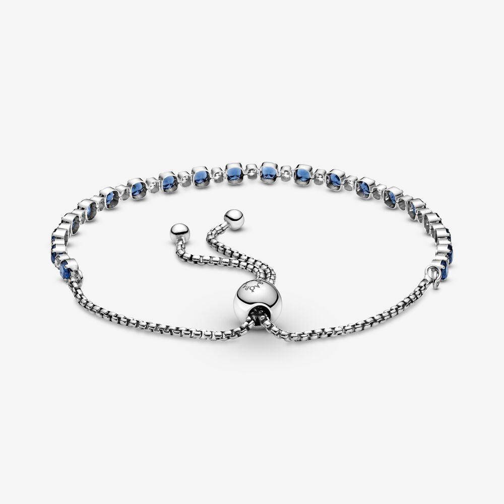 Pandora Bracciale Tennis Blu con Chiusura Regolabile 599377C01