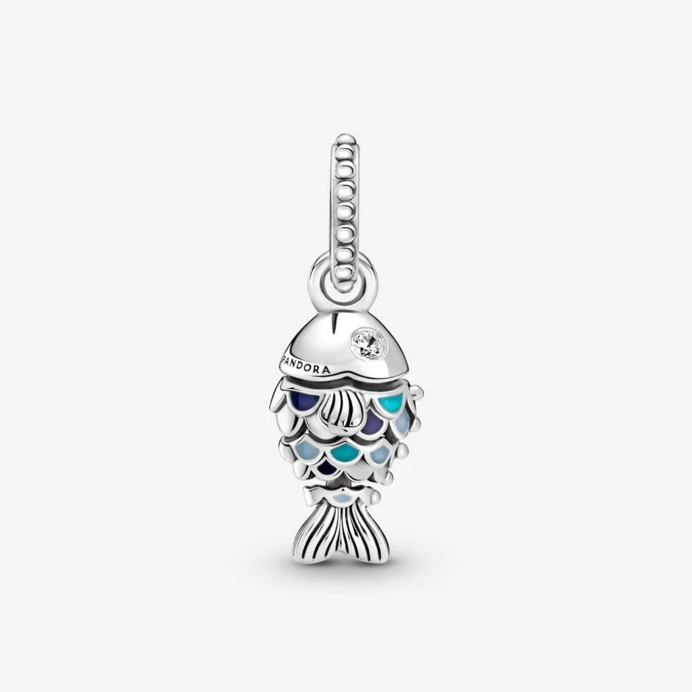Pandora Charm Pendente Pesce con Squame Blu 799428C01