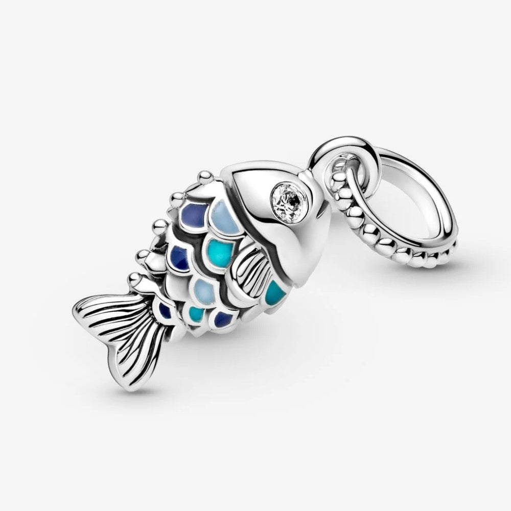 Pandora Charm Pendente Pesce con Squame Blu 799428C01