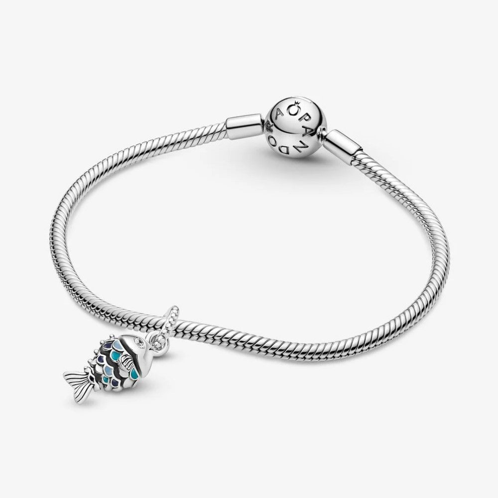 Pandora Charm Pendente Pesce con Squame Blu 799428C01