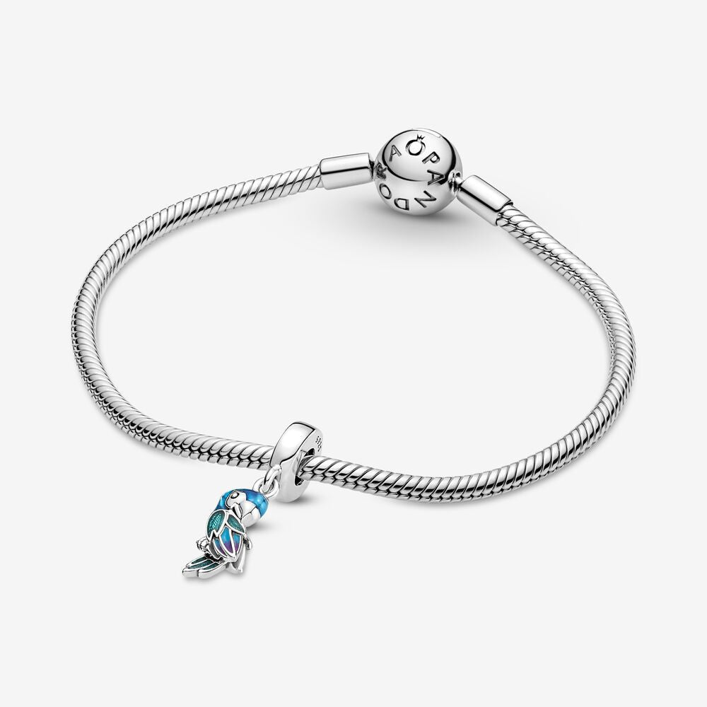 Pandora Charm Pendente Pappagallo del Paradiso Rifinito a mano 791679C01