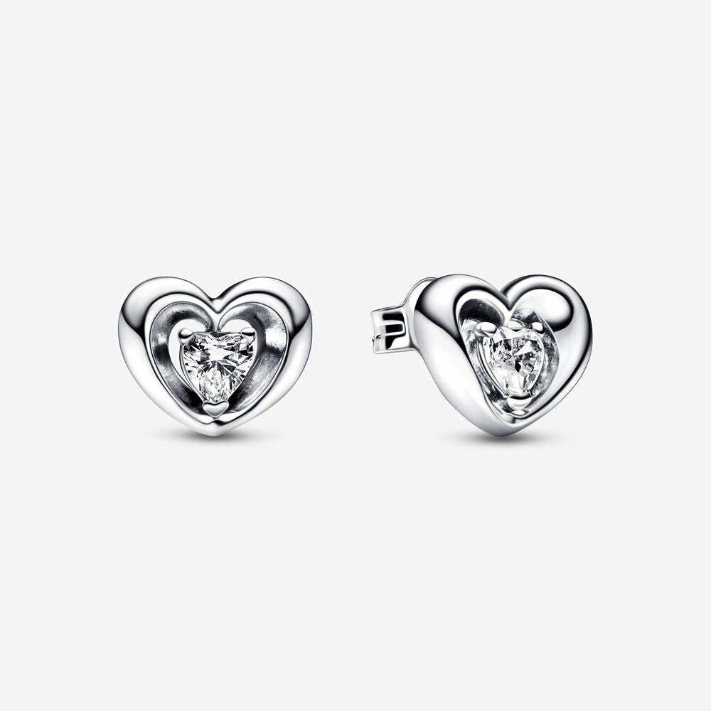 Pandora Orecchini a Lobo Cuore Splendente con Pietra 292500C01