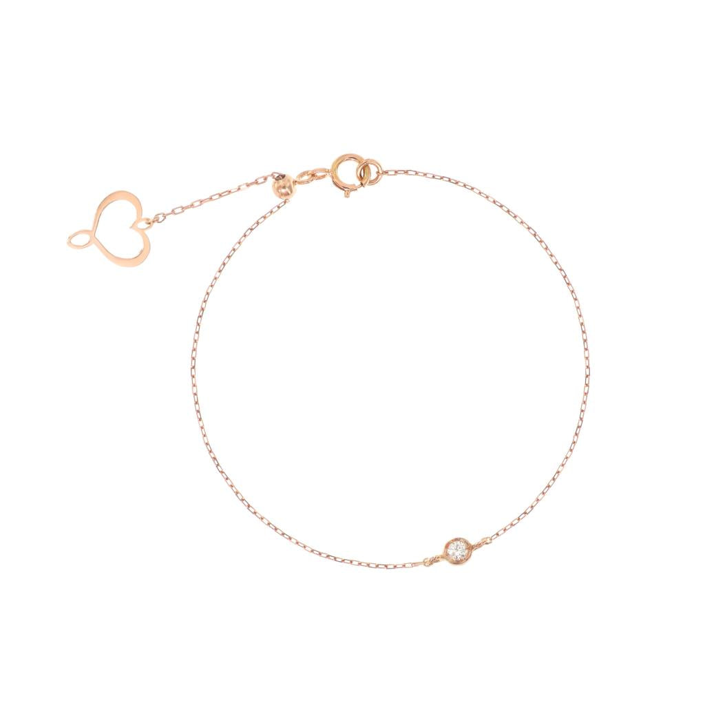 Maman et Sophie bracciale in oro rosa 18kt con diamante BPBRL5