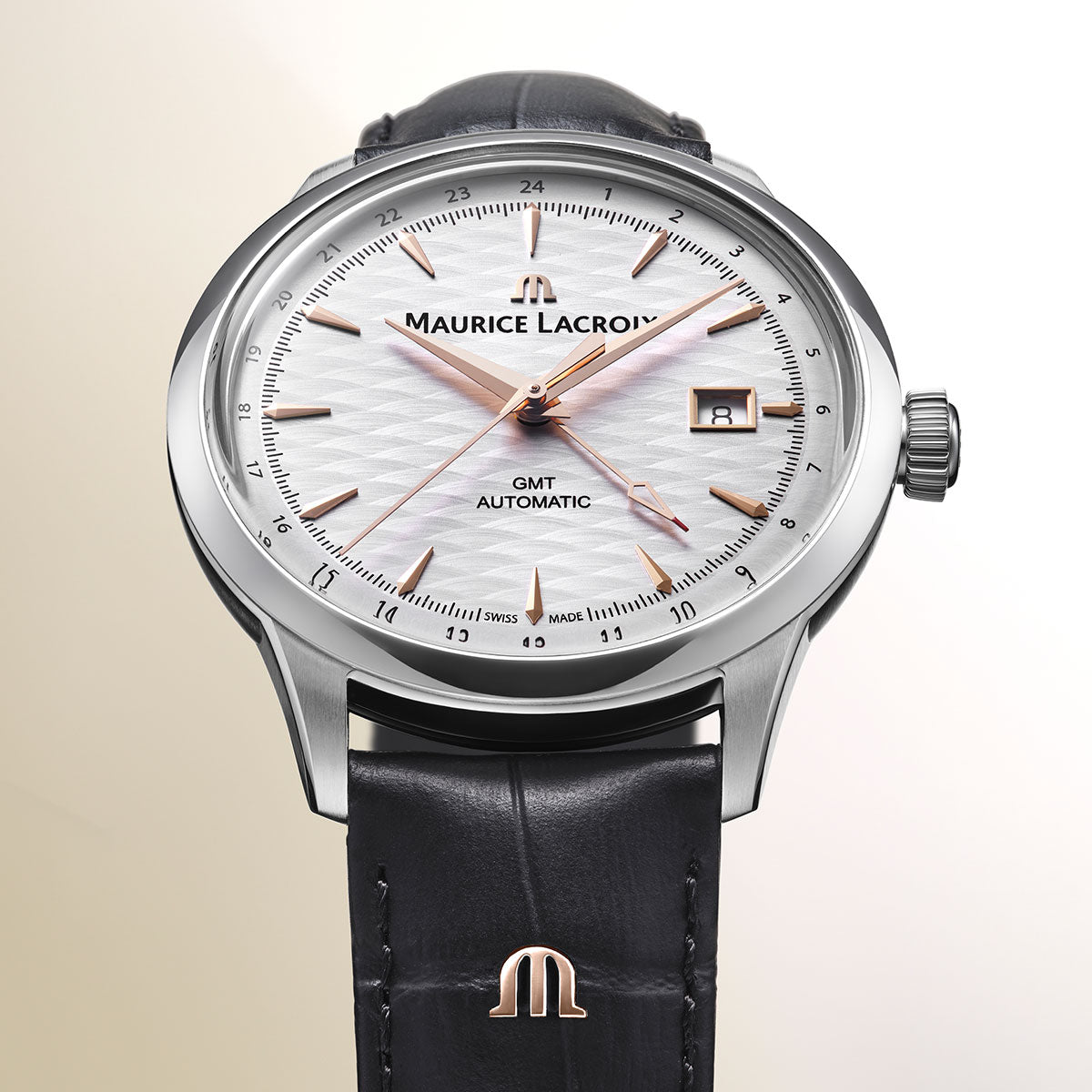 Maurice Lacroix 1975 Automatic VAGUES DU JURA GMT 756048-SS001-131-2