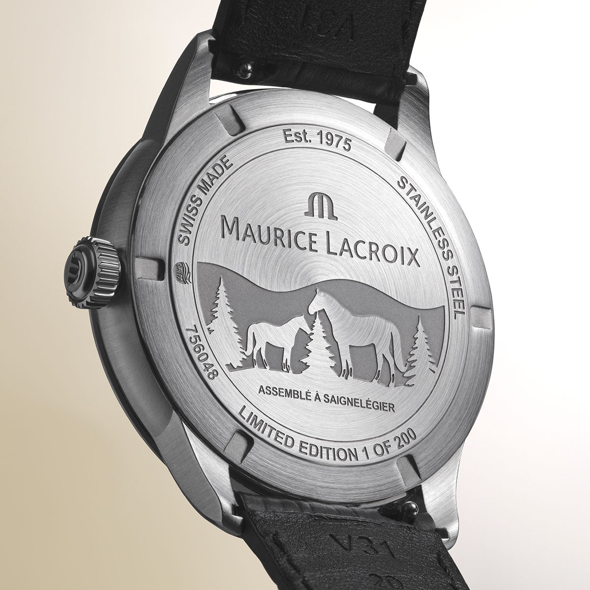 Maurice Lacroix 1975 Automatic VAGUES DU JURA GMT 756048-SS001-131-2