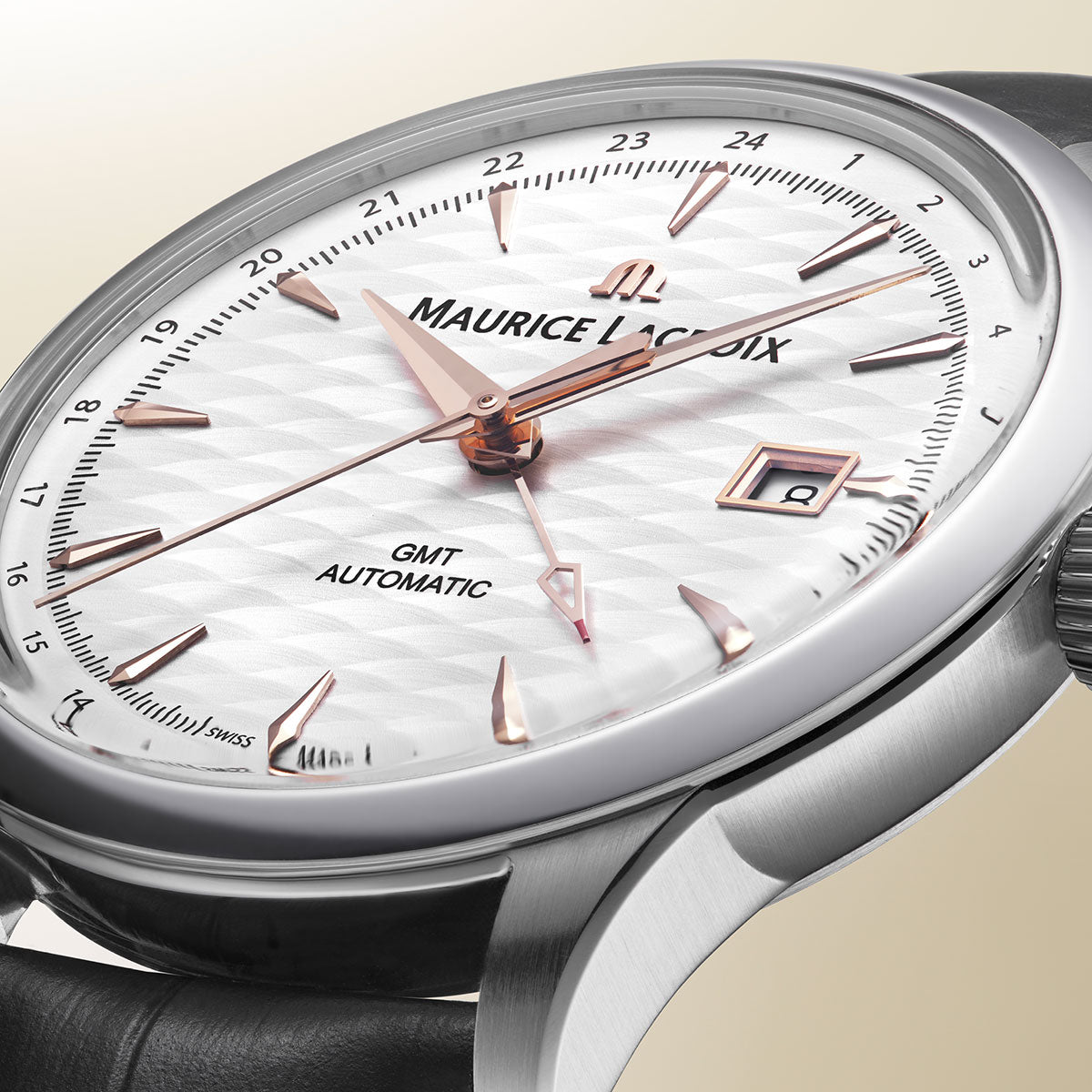 Maurice Lacroix 1975 Automatic VAGUES DU JURA GMT 756048-SS001-131-2
